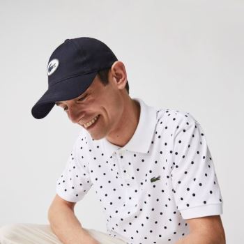 Lacoste Heritage Cotton Cap Pánské - Čepice Tmavě Blankyt Blankyt | CZ-970t0Z